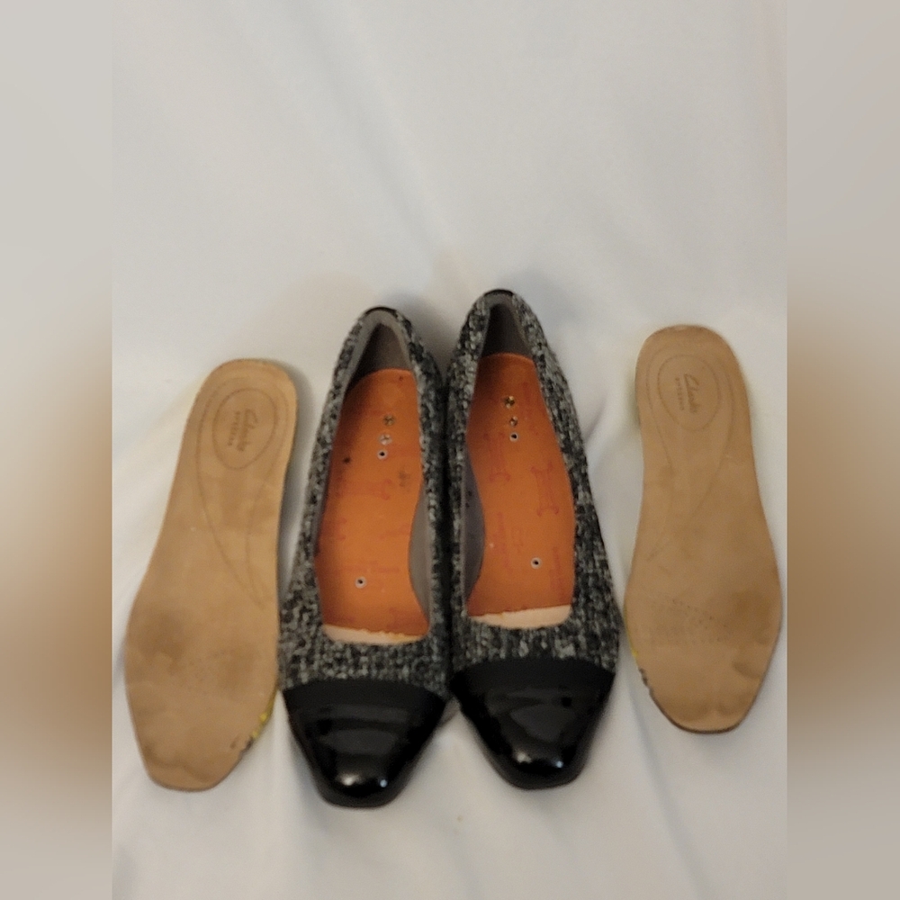 Clark's Artisan Keesha Rosa Tweed Flats Size 7.5M - Picture 10 of 12